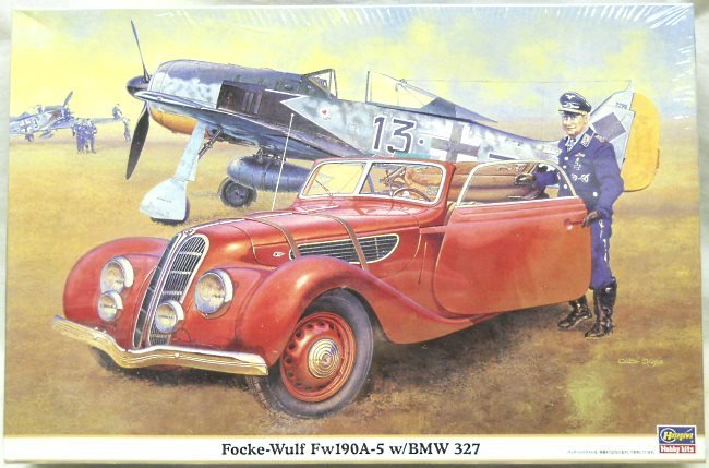 Hasegawa 1/48 Focke-Wulf FW-190 A-5 With BMW 327 And Figure - (FW190A5), 09755 plastic model kit